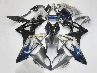 BMW S1000RR Motorrad Verkleidung 2009-2014 - Silber Blau Glanzendes Schwarz