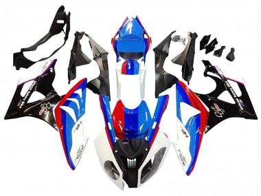 BMW S1000RR Komplette Abs Verkleidung 2009-2014 - Weiss Rot Blau Glanzendes Schwarz