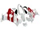Suzuki GSX600F/GSX750F Motorrad Verkleidung 2004-2006 - Weiss Rot
