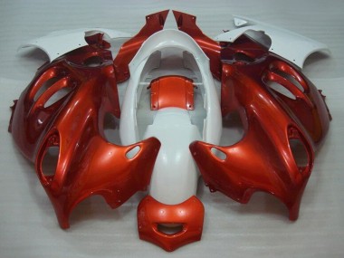 Suzuki GSX600F/GSX750F Motorrad Verkleidung 2004-2006 - Burnt Orange Weiss