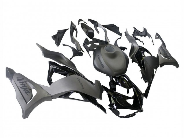 Kawasaki ZX6R Motorrad Verkleidung 2023-2026 - Grau Ninja