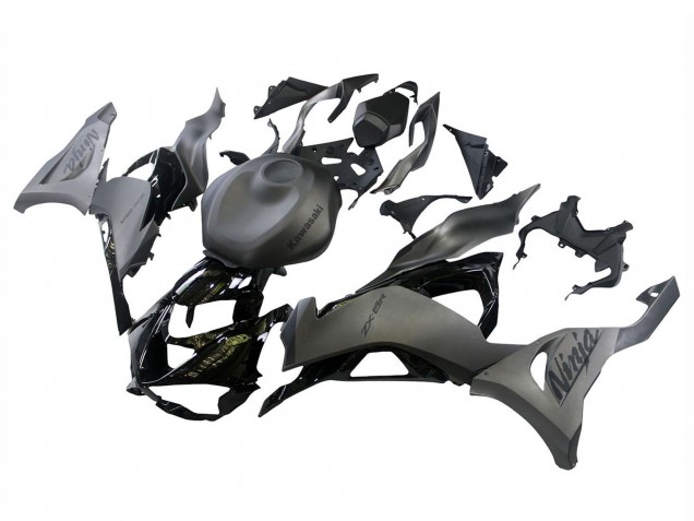 Kawasaki ZX6R Motorrad Verkleidung 2023-2026 - Grau Ninja