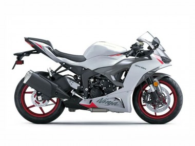 Kawasaki ZX6R Motorrad Verkleidung 2023-2026 - Perl Weiss Schwarz Rot