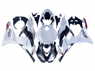 Kawasaki ZX6R Motorrad Verkleidung 2023-2026 - Perl Weiss Schwarz Rot