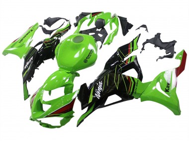 Kawasaki ZX6R Motorrad Verkleidung 2023-2026 - Grun Schwarz