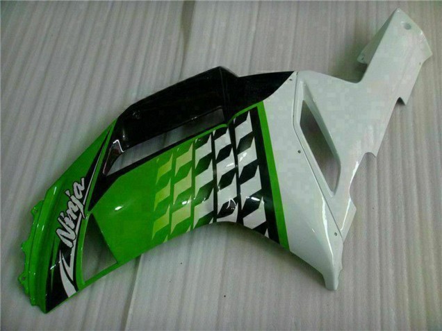 Kawasaki ZX6R Motorrad Verkleidung 2007-2008 - Grun Weiss Ninja