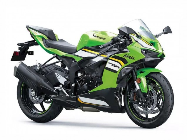 Kawasaki ZX6R Motorrad Verkleidung 2023-2026 - Grun Weiss Schwarz Ninja