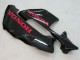 Honda CBR600RR Motorrad Verkleidung 2003-2004 - Glanzendes Schwarz Rot Aufkleber