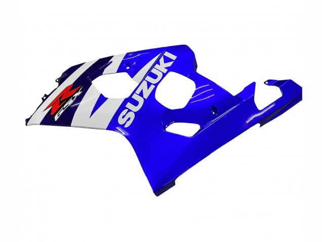 Suzuki GSXR 600 / GSXR 750 Motorrad Verkleidung Kit 2004-2005 - Weiss Blau Schwarz Rot