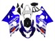 Suzuki GSXR 600 / GSXR 750 Motorrad Verkleidung Kit 2004-2005 - Weiss Blau Schwarz Rot