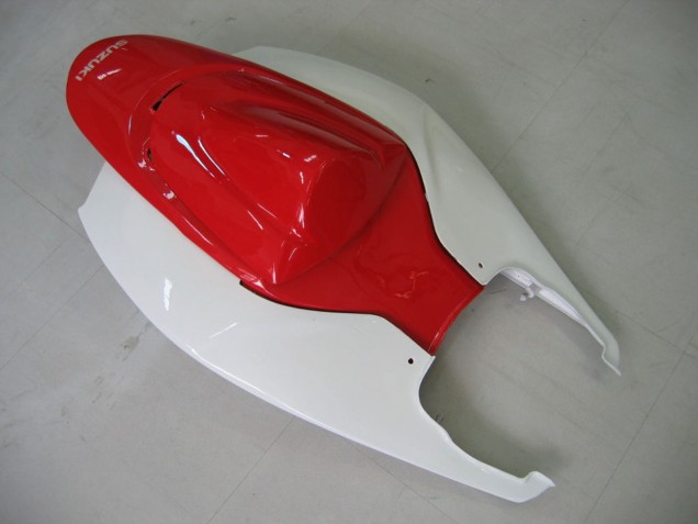 Suzuki GSXR 600 / GSXR 750 Motorrad Verkleidung 2006-2007 - Weiss Rot Glanzendes Schwarz