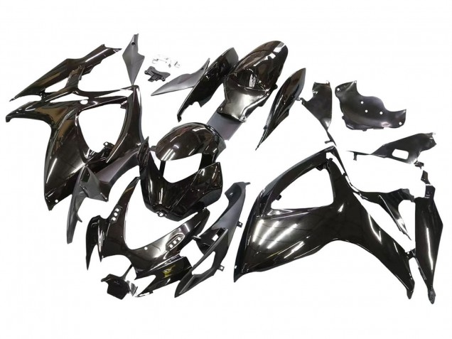 Suzuki GSXR 600 / GSXR 750 Motorrad Verkleidung 2006-2007 - Glanzendes Schwarz