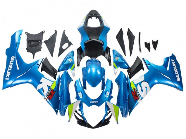 Suzuki GSXR 600 / GSXR 750 Motorrad Verkleidung 2011-2024 - Hellblau Grun Weiss Rot