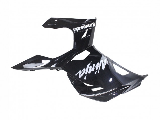 Kawasaki Ninja 400 Motorrad Verkleidung 2018-2024 - Glanzendes Schwarz Matt Schwarz Weiss Aufkleber