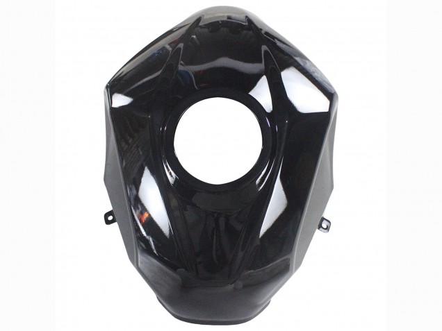 Kawasaki Ninja 400 Motorrad Verkleidung 2018-2024 - Glanzendes Schwarz Matt Schwarz Weiss Aufkleber