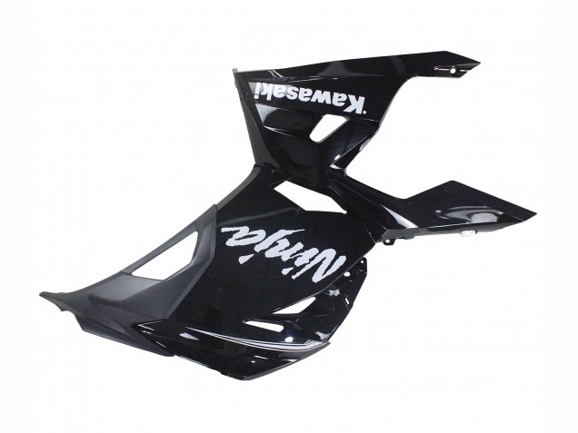 Kawasaki Ninja 400 Motorrad Verkleidung 2018-2024 - Glanzendes Schwarz Matt Schwarz Weiss Aufkleber