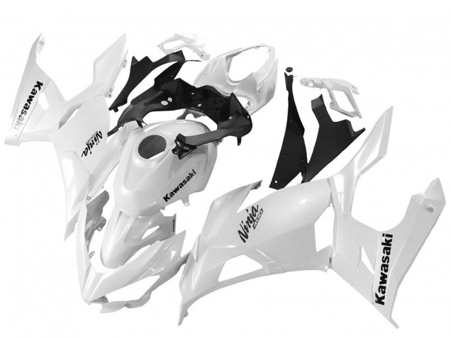 Kawasaki Ninja 400 Motorrad Verkleidung 2018-2024 - Glanzendes Weiss