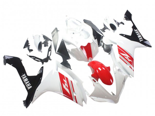 Yamaha YZF 1000 R1 Motorrad Verkleidung 2007-2008 - Weiss Rot Schwarz