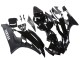 Yamaha YZF 600 R6 Motorrad Verkleidung 2006-2007 - Glanzendes Schwarz Matt Schwarz