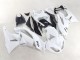 Kawasaki ZX6R Motorrad Verkleidung 2009-2012 - Weiss Schwarz Ninja