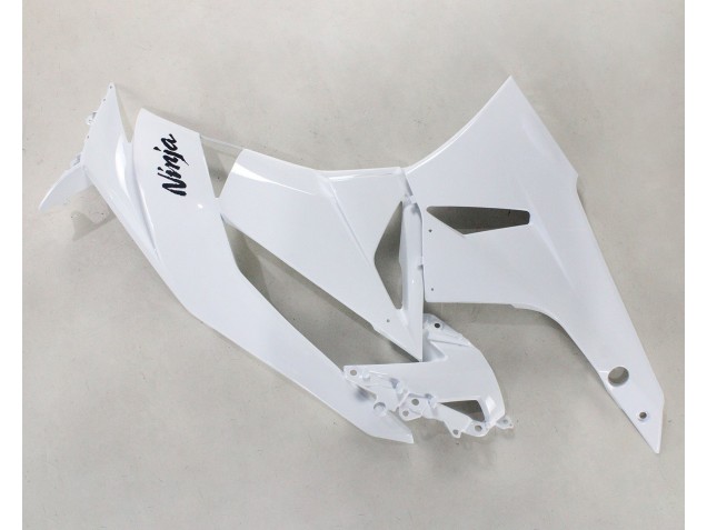 Kawasaki ZX6R Motorrad Verkleidung 2009-2012 - Weiss Schwarz Ninja