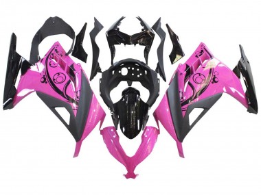 Kawasaki EX300 Motorrad Verkleidung 2013-2017 - Rosa Schwarz