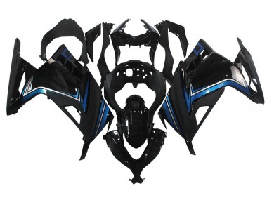 Kawasaki EX300 Motorrad Verkleidung 2013-2017 - Glanzendes Schwarz Blau
