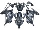 Kawasaki EX300 Motorrad Verkleidung 2013-2017 - Matt Schwarz Weiss Elf Schnee