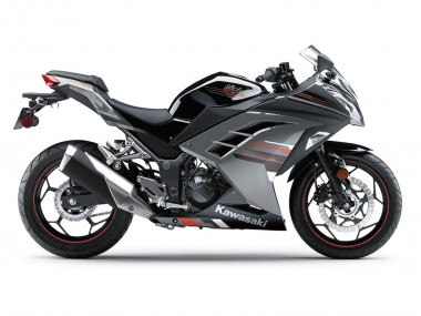 Kawasaki EX300 Motorrad Verkleidung 2013-2017 - Schwarz Silber Rot