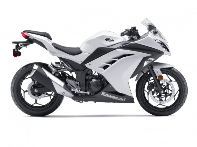 Kawasaki EX300 Motorrad Verkleidung 2013-2017 - Weiss Schwarz