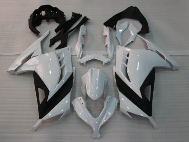 Kawasaki EX300 Motorrad Verkleidung 2013-2017 - Glanzendes Weiss Schwarz