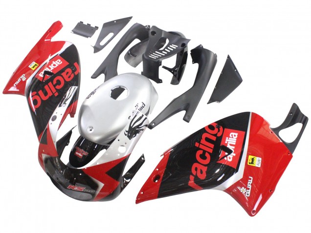 Aprilia RS125 Motorrad Verkleidung 2000-2005 - Rot Schwarz Silber Rennen