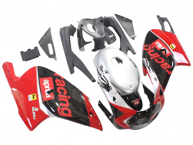 Aprilia RS125 Motorrad Verkleidung 2000-2005 - Rot Schwarz Silber Rennen