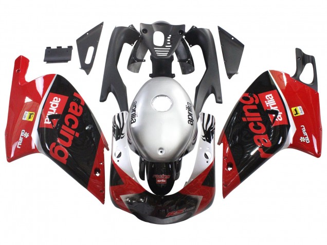 Aprilia RS125 Motorrad Verkleidung 2000-2005 - Rot Schwarz Silber Rennen