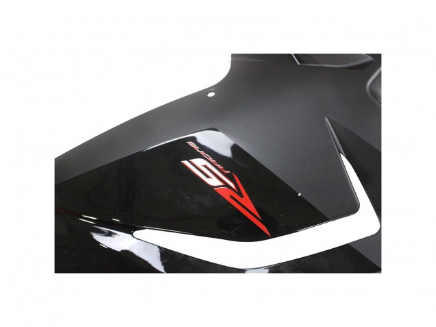 Aprilia RS125 Motorrad Verkleidung 2006-2011 - Glanzendes Schwarz Rot Weiss Aufkleber
