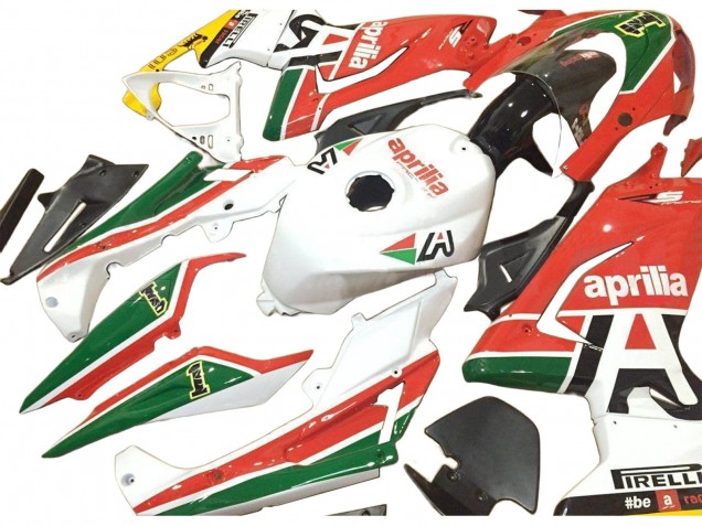 Aprilia RS125 Motorrad Verkleidung 2006-2011 - Weiss Rot Grun