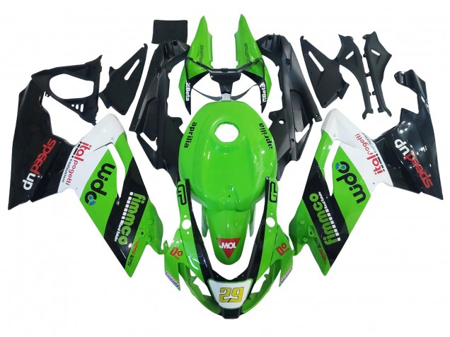 Aprilia RS125 Motorrad Verkleidung 2006-2011 - Grun Weiss Schwarz