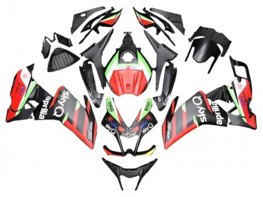 Aprilia RS4 50 125 Motorrad Verkleidung 2012-2019 - Rot Grun Schwarz
