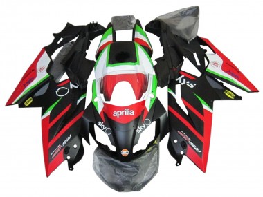 Aprilia RS4 50 125 Motorrad Verkleidung 2012-2019 - Weiss Rot Grun Glanzendes Schwarz