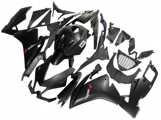 Aprilia RS4 50 125 Motorrad Verkleidung Kit 2012-2019 - Matt Schwarz