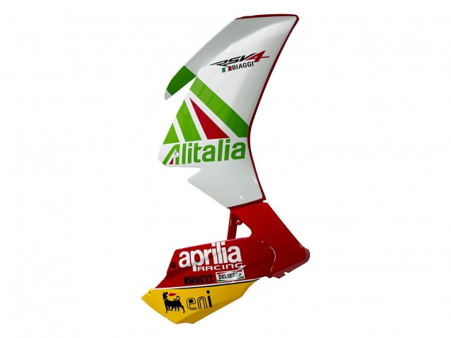 Aprilia RS4 50 125 Motorrad Verkleidung 2012-2019 - Weiss Rot Grun Gelb Alitalia