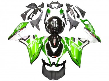 Aprilia RS4 50 125 Motorrad Verkleidung 2012-2019 - Weiss Grun Glanzendes Schwarz