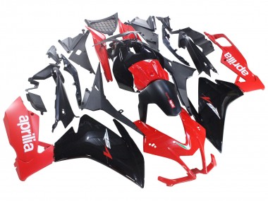 Aprilia RS4 50 125 Motorrad Verkleidung 2012-2019 - Rot Glanzendes Schwarz