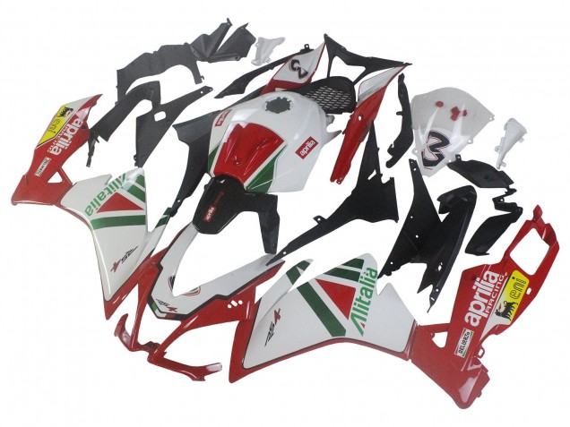 Aprilia RS4 50 125 Motorrad Verkleidung Kit 2012-2019 - Weiss Rot Grun Gelb Alitalia
