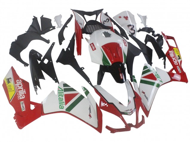 Aprilia RS4 50 125 Motorrad Verkleidung Kit 2012-2019 - Weiss Rot Grun Gelb Alitalia