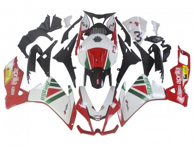 Aprilia RS4 50 125 Motorrad Verkleidung Kit 2012-2019 - Weiss Rot Grun Gelb Alitalia