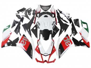 Aprilia RS4 50 125 Motorrad Verkleidung 2012-2019 - Weiss Rot Grun Glanzendes Schwarz