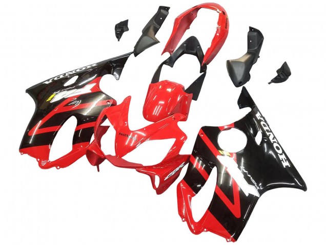 Honda CBR600 F4i Motorrad Verkleidung 2004-2007 - Rot Glanzendes Schwarz
