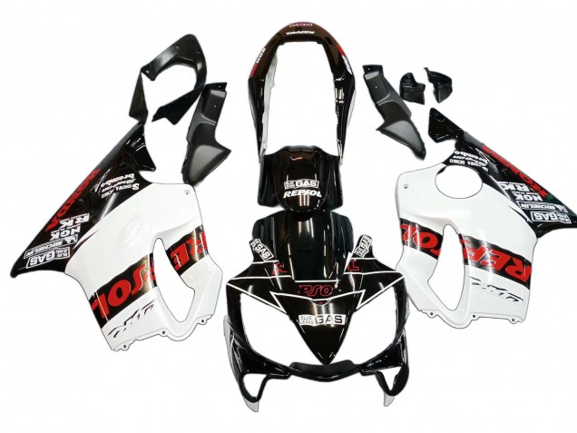 Honda CBR600 F4i Motorrad Verkleidung 2004-2007 - Weiss Glanzendes Schwarz Rot Repsol