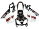 Honda CBR600 F4i Motorrad Verkleidung 2004-2007 - Weiss Glanzendes Schwarz Rot Repsol